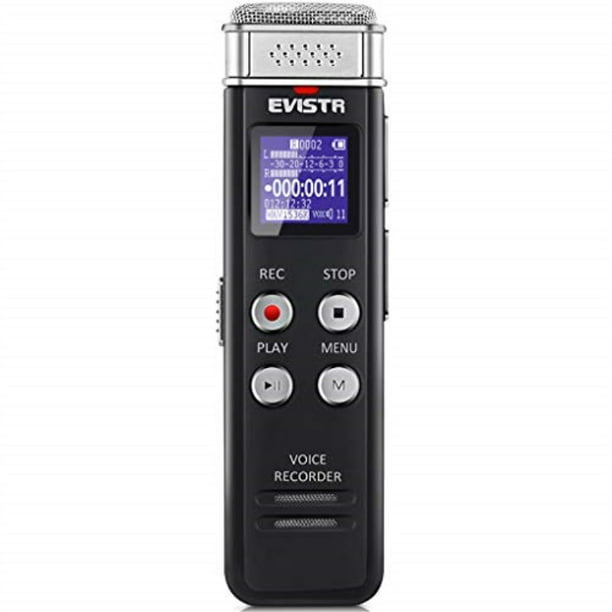 Password 32GB Voice Activated Recording Device for Lectures and Meetings with External Microphone Evista 16GB Digital Voice Recorder for Lectures with 16GB TF Card Line In Variable Speed Playback 